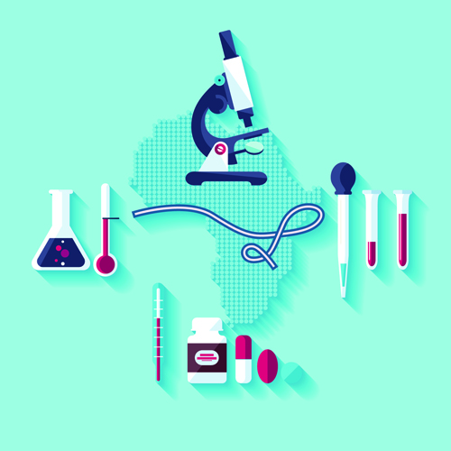 Creative design medical tool vector material 04