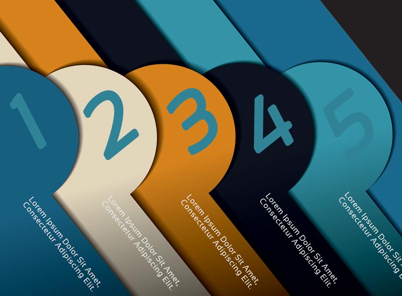 Creative numbered banners infographics vector 01