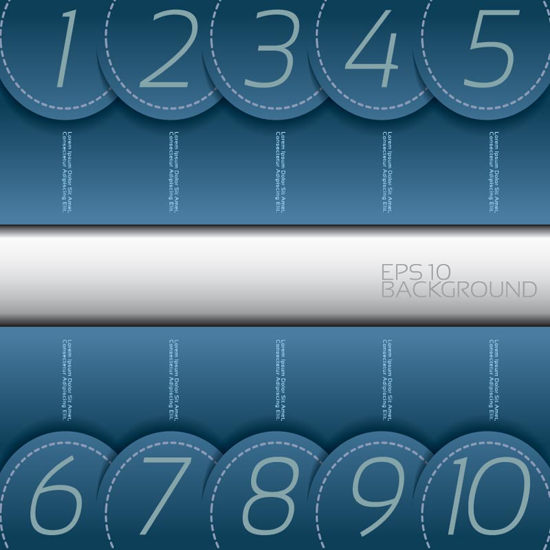 Creative numbered banners infographics vector 04