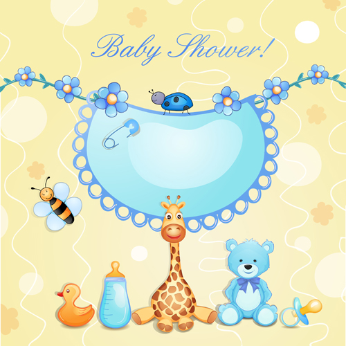 Cute baby cards creative design graphics vector 04