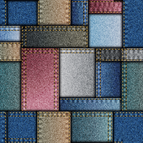 Denim fabric seamless vector pattern 01 Denim fabric seamless vector pattern 01
