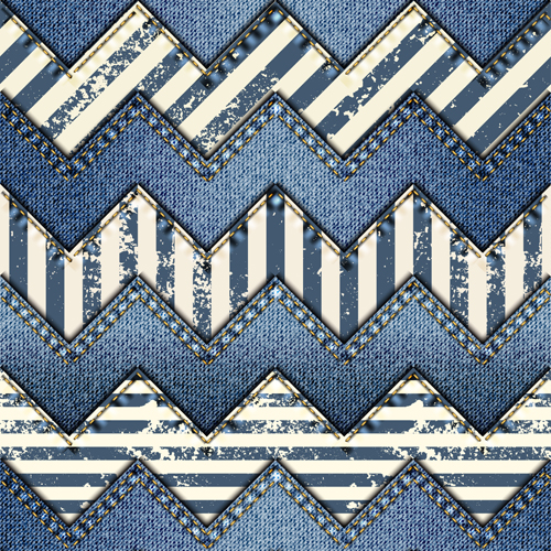 Denim fabric seamless vector pattern 04