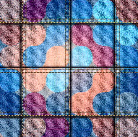 Denim fabric seamless vector pattern 06 Denim fabric seamless vector pattern 06