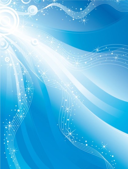 Dream wavy background vector material