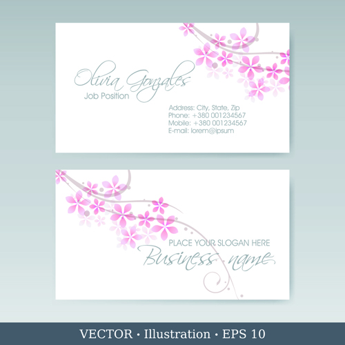 illustration elegant business cards business 