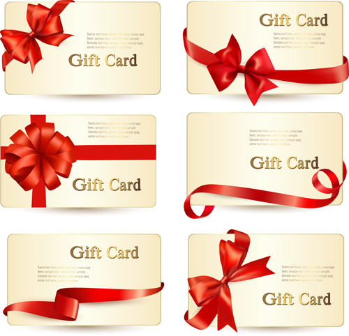 ribbon gift cards gift card exquisite cards card bow 