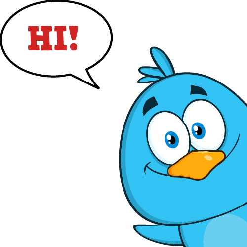 Funny blue bird cartoon vector set 03