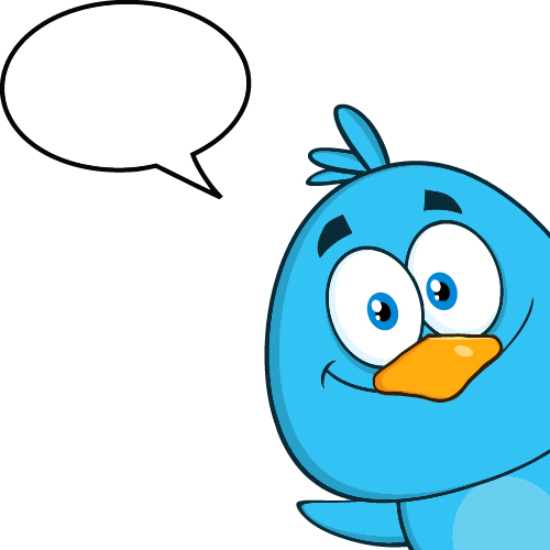 Funny blue bird cartoon vector set 05