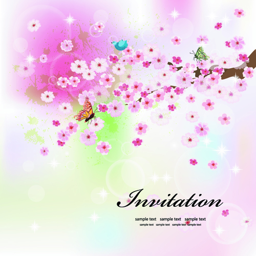 with Flowers invitation cards invitation flowers flower cards card 