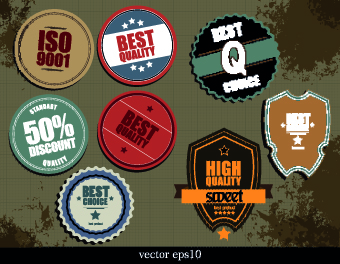vintage label element Design Elements badges 