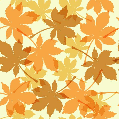 seamless pattern leaves 