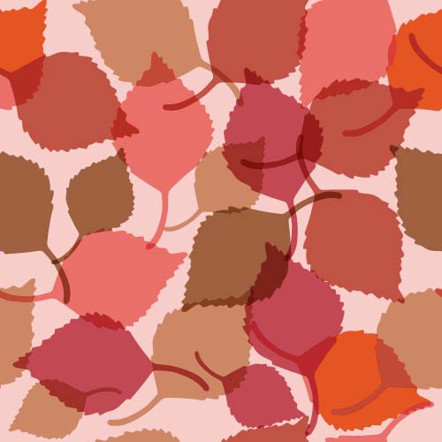 Leaves seamless pattern vector material 04
