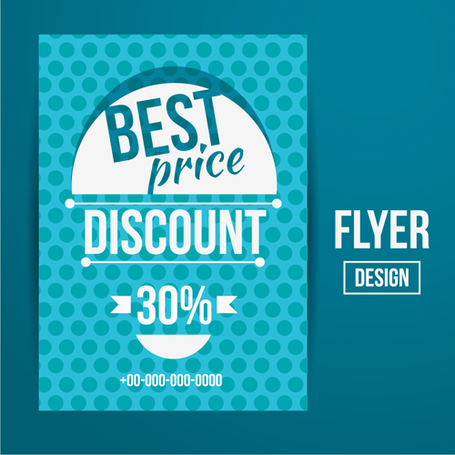 Modern big sale vector flyer material 15