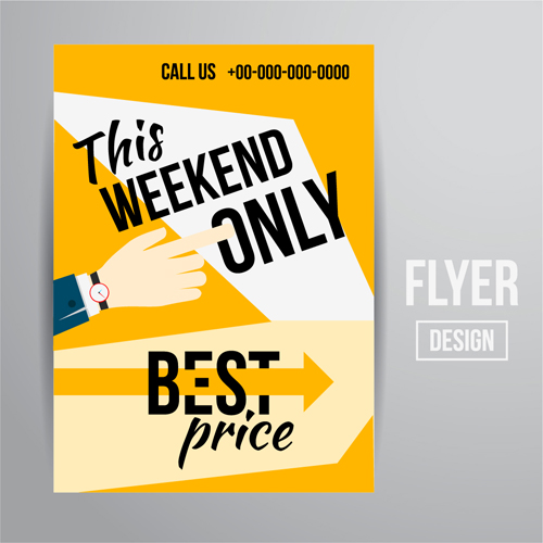 Modern big sale vector flyer material 21