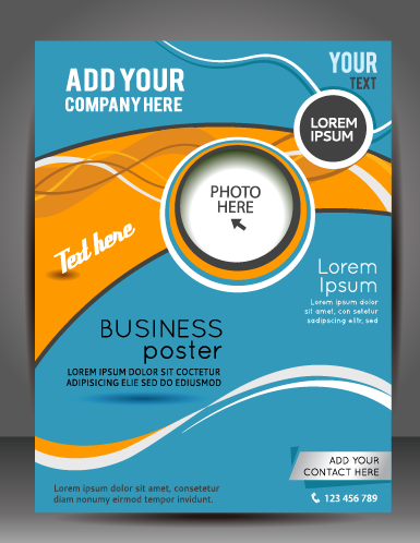nd cover brochure vector material 02 Modern business flyer and cover brochure vector material 02