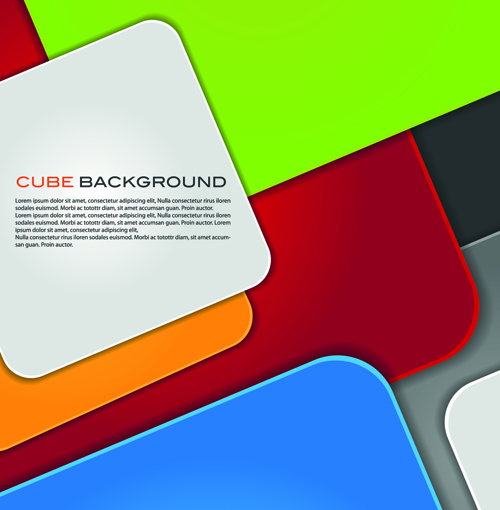 modern cube background vector background 