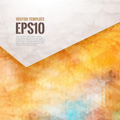 Polygons blurred background vector material 04