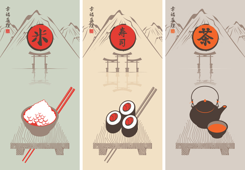tea sushi rice Backgrounds 