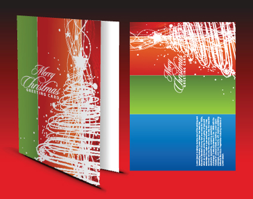 Set of 2013 Christmas greeting card vector material 01