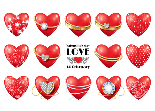 valentines shiny illustration heart 