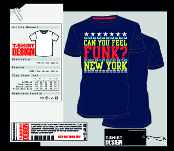 Stylish T Shirt design vector material 03