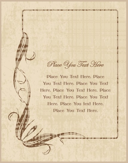 Ornate Vintage Frame design vector 02