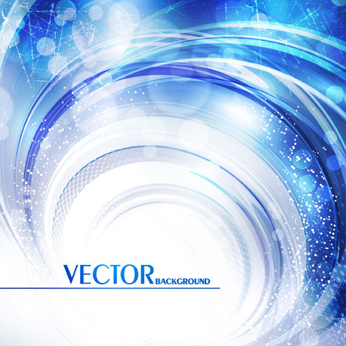 Abstract of Swirl Waves background vector 02