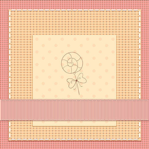 Baby photo background vector set 05