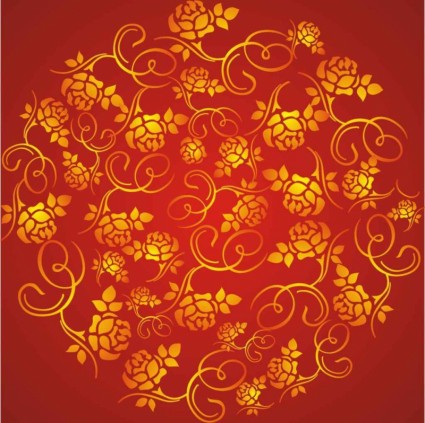 Beautiful wealth rose red background vector Beautiful wealth rose red background vector