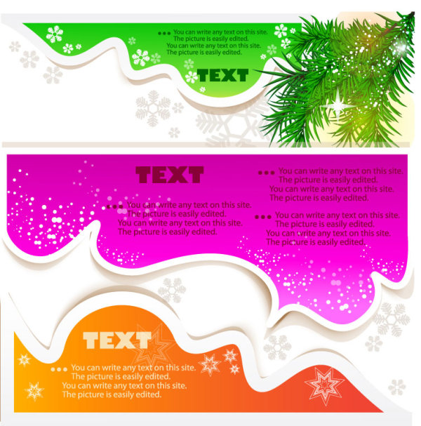 Set of Creative Speech labels vector 03