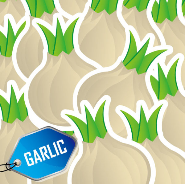 Cute vegetables vector background 05