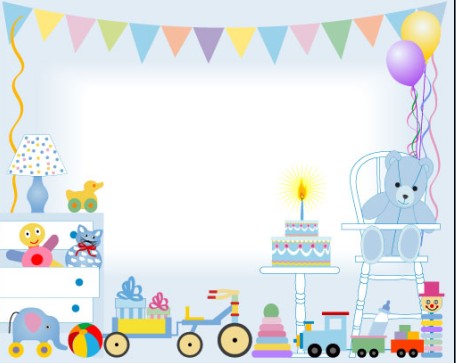 Cute baby design elements vector graphic set 06