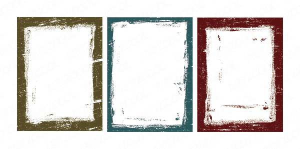 Ink style frame 2 vector