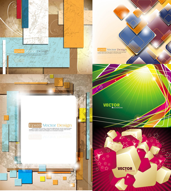 3D Dynamic background vector art