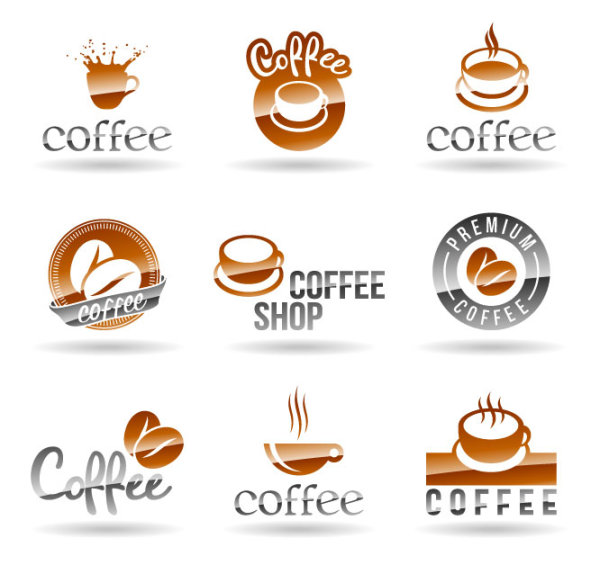 Different style of logos design elements vector 08