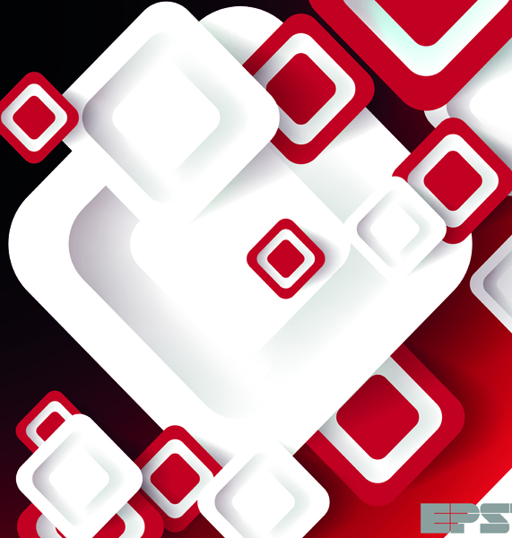 Shiny 3D Rectangle Squares background 01