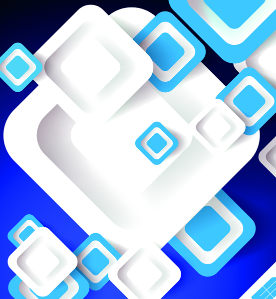 Shiny 3D Rectangle Squares background 02