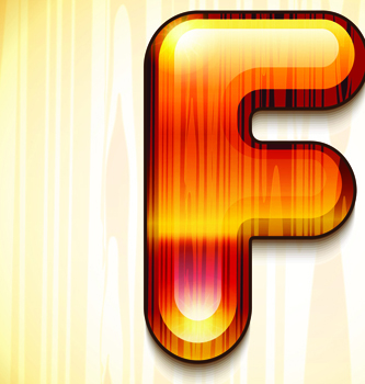 wood styled of Alphabet vector graphic 10