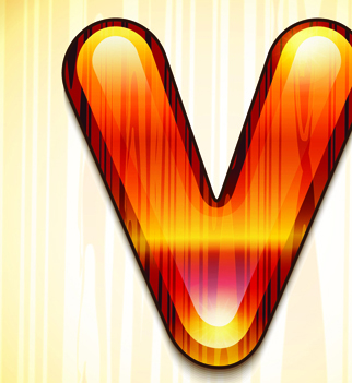 wood styled of Alphabet vector graphic 22