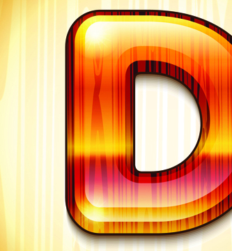 wood styled of Alphabet vector graphic 05