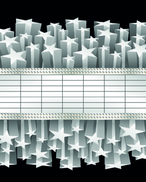 Cinema design elements vector 04