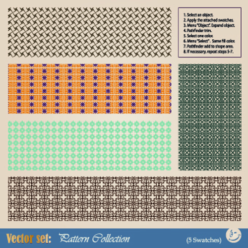 Vintage Border pattern design vector 01