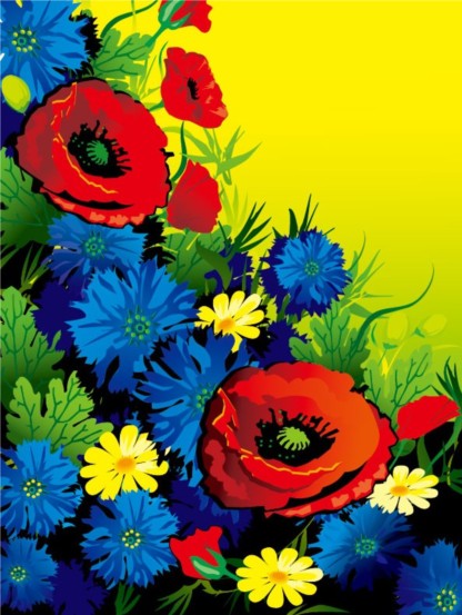 flowers bright background 