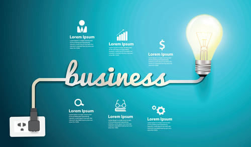 Bulb infographic creative template 08 vector Bulb infographic creative template 08 vector
