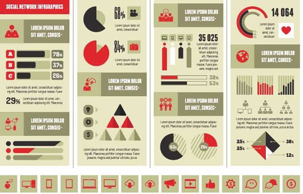 Business Infographic creative design 1707