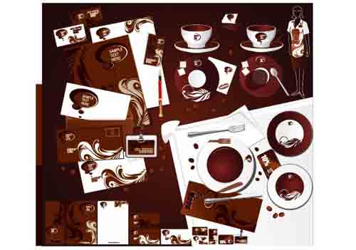 Corporate Identity Kit cover vector set 03