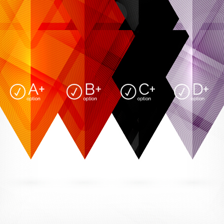 Geometric shapes background business vector 05