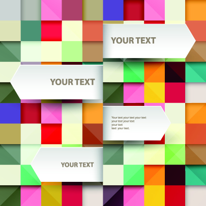 Vector Geometry squares backgrounds 05