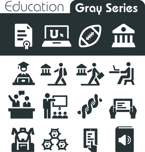 social icons series icons icon gray 
