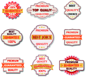 Guaranteed 100% quality label vector 05